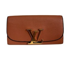 Louis Vuitton Noisette Parnassea Leather Vivienne LV Long Wallet