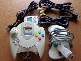 SEGA Saturn Dreamcast Console Set HST3220 HKT3000 Bundle Complete Edition