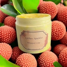 Lychee Sparkles Whipped Soap