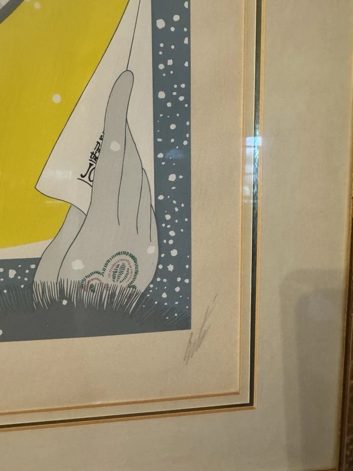 ERTE Serigraph Original SIGNED DECO ARTWORK Romain Tirtoff Set DESIGN Painting - Image 2 of 2