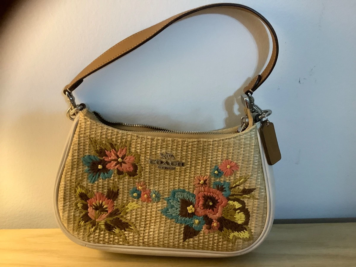 Coach Floral Bags & for Straw Exterior Women for sale | eBay