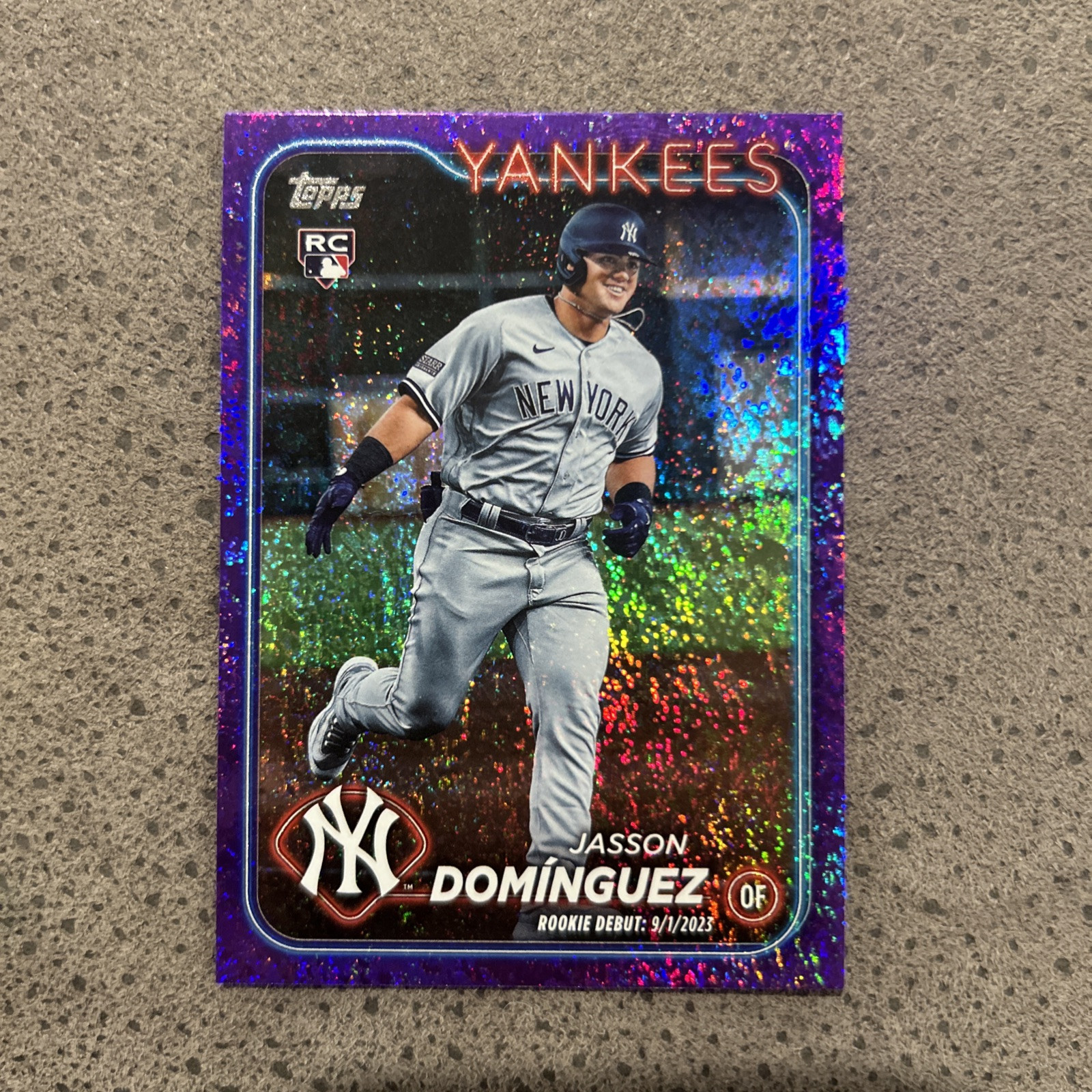 2024 Topps Update Series Jasson Dominguez RC US175 Purple Foil 782/799 Yankees