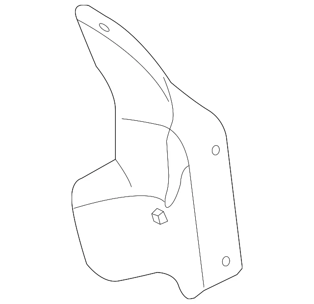 Genuine Ford 2002-2010 Explorer Explorer Sport Trac Mud Guard 6L2Z-16103-AA - Imagem 3 de 4