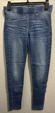 SO Pull On Jegging Denim Distressed Jeans Girls Size 16