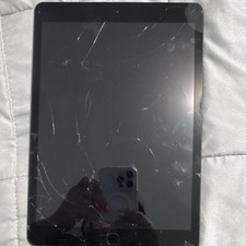 Apple iPad Tablet Space Gray Apple iPad Series Model Cracked Screen