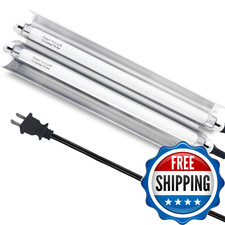 T5 Reptile Light Fixture Combo Kit 16 Watts, 12 Inches UVB Light 2x8 Watt, T5 10