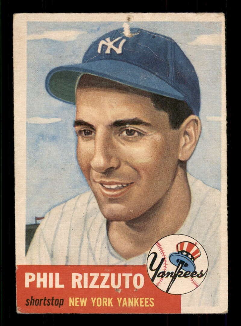 Phil Rizzuto #114 (Baseball Cards 1953 Topps) — is it worth grading?