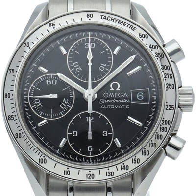OMEGA Speedmaster Date Chronograph 1,5'' 3513,50 Edelstahl Herrenuhr bl...