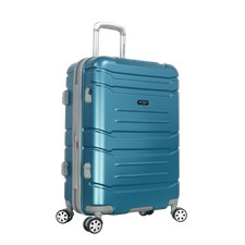 Olympia USA Denmark Plus Expandable Hardcase Mid-Size Suitcase (Teal, 26")