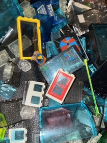 Lego Neon, Clear Glass Tinted Glass Random Lot Translucent Bricks