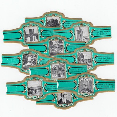 10 cigar bands Caraibe De Witte Van Ernest Claes Without Caraibe green iss in