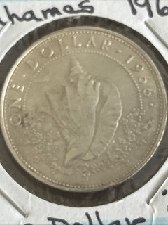 1966 bahamas .80 Silver One Dollar Circulated