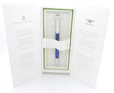 Graf Von Faber-Castell Bentley Sequin Blue & Rhodium Ballpoint Pen In Box