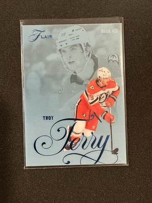 #ad #ad 2025 26 Flair Hockey Blue Ice Troy Terry #7 49 $24.99
