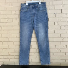 TPJ The Perfect Jean Mens 32 X 32 Blue Slim Thick Preppy Stretch Denim Going Out