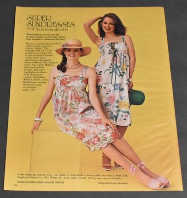 1978 Print Ad Sexy Fashion Long Legs Heels Lady Brunette Super Sundresses Beauty