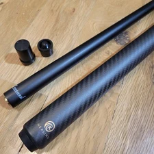 12.4mm REAL Carbon Fiber Pool Cue Stick Uniloc Joint 58" OKHealing 3K+ Juma + BT