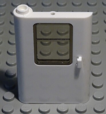 LEGO Train Door 1x4x5 White with Smoked Glass Panel (3180)