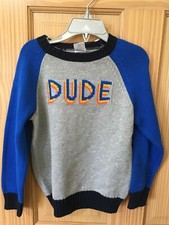 NWT Gymboree Boy Sweater Pullover Gray Blue Dude Outlet many sizes