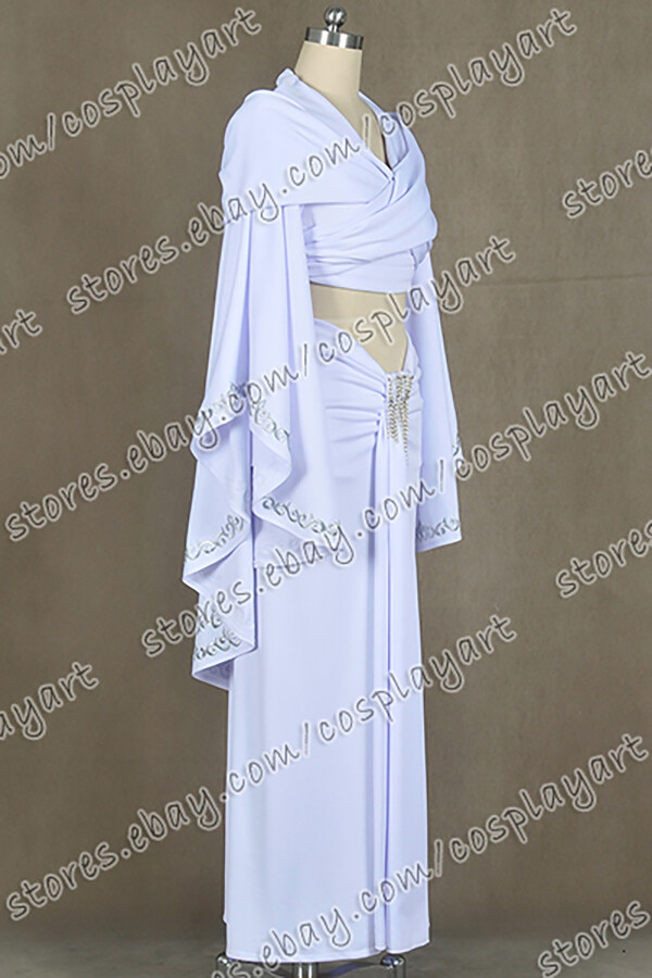 amidala white dress Star Wars Cosplay Padme Costume Cloak Outfit Uniform Suit a detailed Halloween outfit perfect for movie fans  Star Wars: Padm Amidala