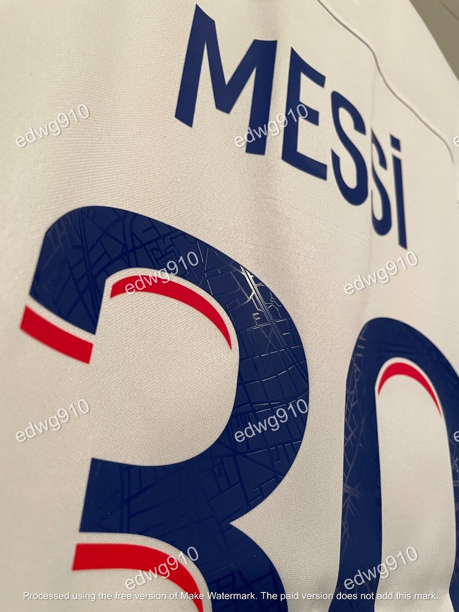Nike PSG Paris 22/23 2022/2023 Third White Jersey #30 Messi Nike PSG Paris 22/23 2022/2023 Third White Jersey #30 Messi
