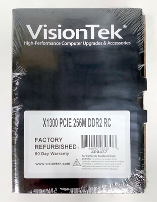 ATI VisionTek 400437 Radeon X1300 PCIE 256M DDR2 RC VGA Video Graphics Card