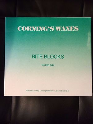 Corning Bite Block Wax Rims - Pink - 100 per Box