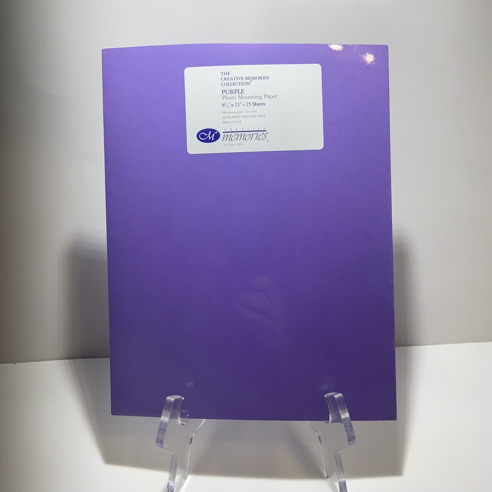 Creative Memories Purple 8.5x11 Photo Mounting Paper Pack Sealed
