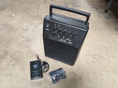 Nady WA-120 Wireless Lavalier Microphone PA Speaker System Aux VHF Battery/AC