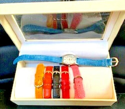 Vintage Vivani Womens Quartz White Wrist Watch Wardrobe 6 in 