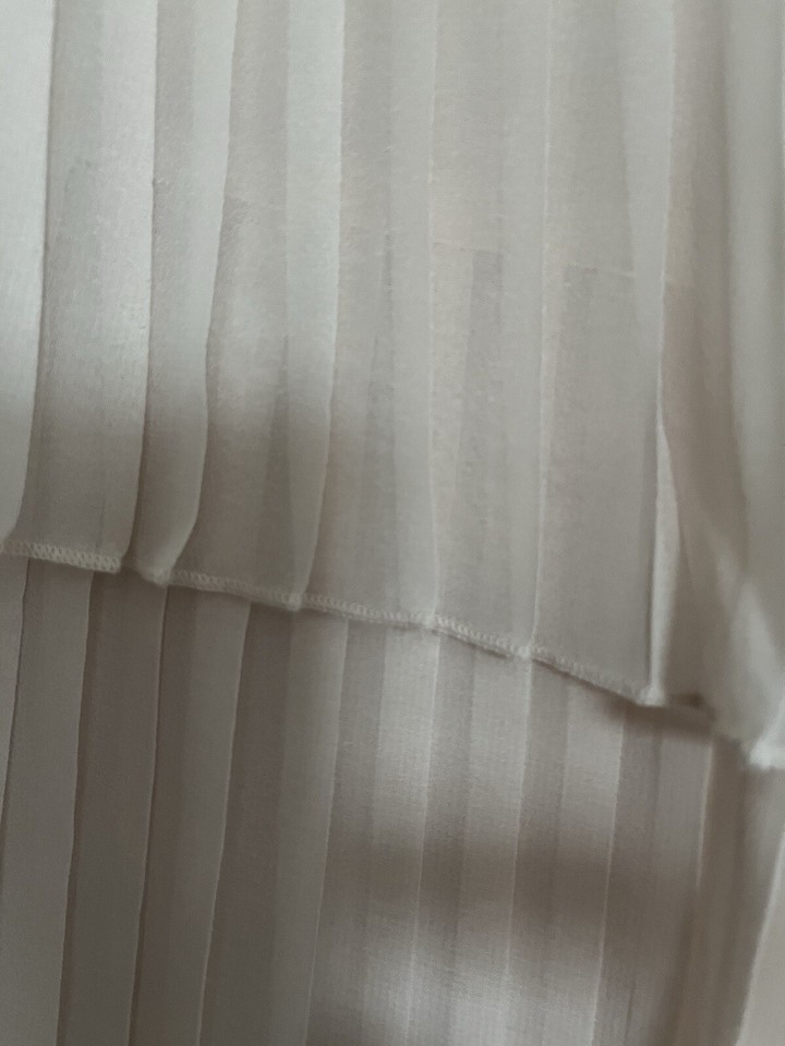 Ladies River Island Nude Floaty Long Sleeve Top Size 8 eBay