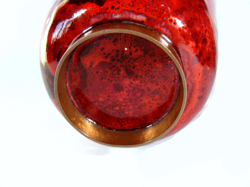 Unique Copper Enamel Bowl Vase Vessel Emaille Gio Ponti Era, Italy vintage 1950s - Picture 9 of 9