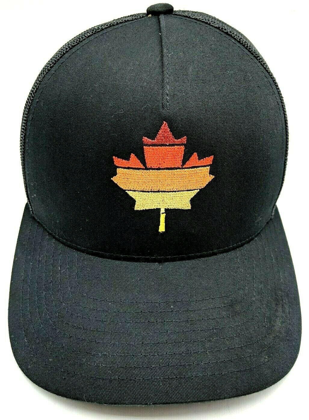 MAPLE LEAF hat black adjustable snapback cap flag… - image 7