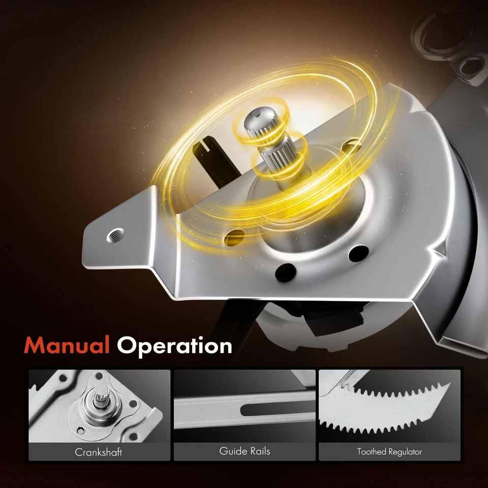Regulador de ventana manual para Dodge Ram 50 87-93 Mitsubishi Mighty Max delantero derecho Foto 4 de 4