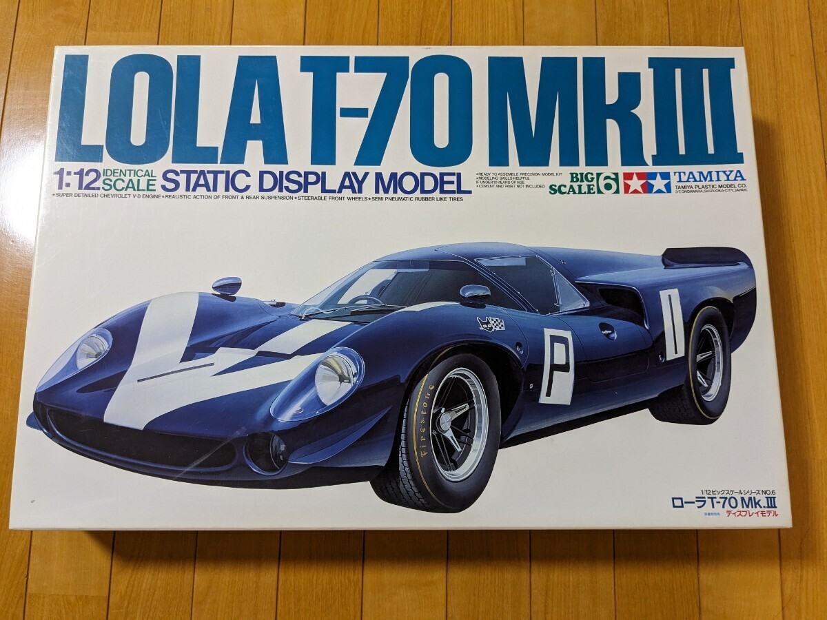 1/12 LOLA T-70 Mk.III TAMIYA Big Scale #6 Plastic Car Static 1/12 LOLA T-70 Mk.III TAMIYA Big Scale #6 Plastic Car Static