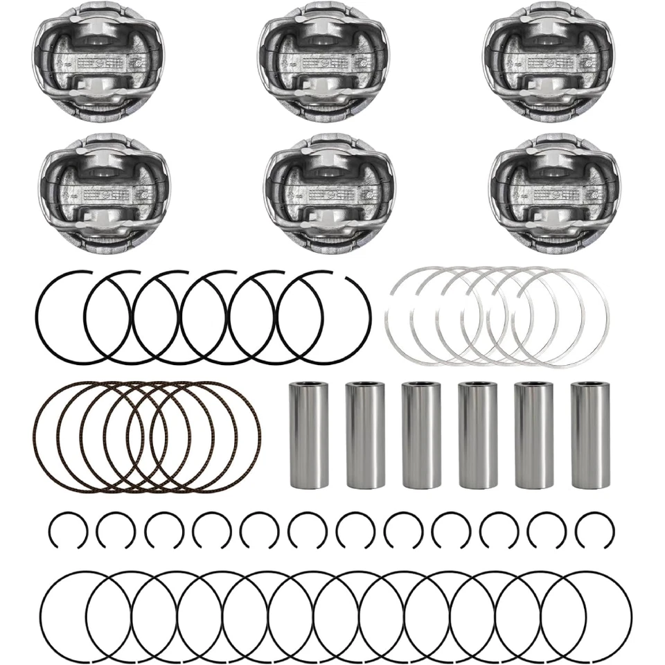 Pistões e anéis de pistão de motor STD para 11-19 Hyundai Santa Fe Kia Sedona 3.3L V6 - Imagem 3 de 4