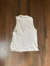 Silence + Noise Slub Surplice Choker Top Size Small Urban Outfitters Size Small