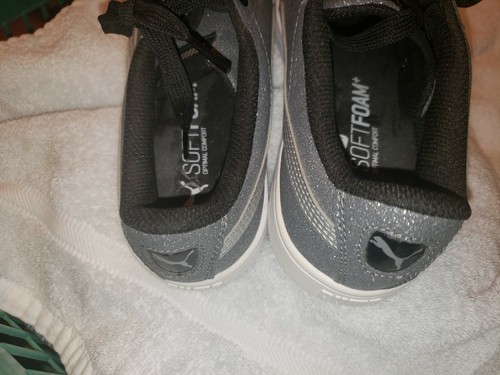 Puma Vikky V2 Ribbon Glitz Lace Up    Kids Girls  Sneakers Shoes Size 5 - Picture 6 of 6