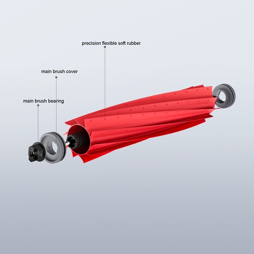 Fregona vibratoria/filtro de tela/cepillo principal para robot barrido Roborock T7S/T7S Plus - Imagen 5 de 11