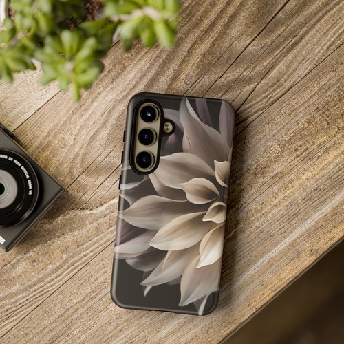 Tough Case For iPhone, Samsung Galaxy, Pixel, Cream Dahlia Flower Print - 第 155/223 張圖片