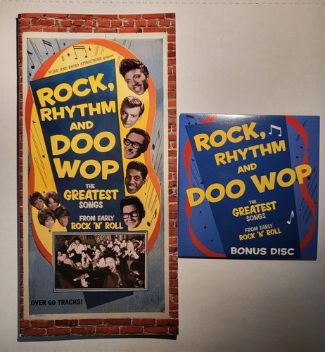 Rock Rhythm & Doo Wop 3 CD + Bonus Disc Rhino Buddy Holly Bobby Darin Shirelles - Picture 7 of 14
