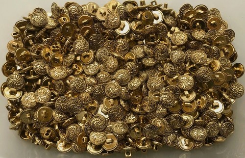 Buttons Small 14mm 22L Gold Filigree Shank Craft Children Sewing Button (W625) - Picture 9 of 24