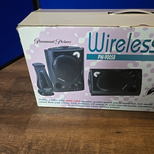 Vintage Paramount Pictures Wireless 900 Mhz Speaker System PW-900SB NIB HTF - Picture 5 of 11