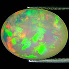 4.73 Ct Natural Ethiopian Cabochon Opal Gemstone Multi Color Oval Cut — photo 3