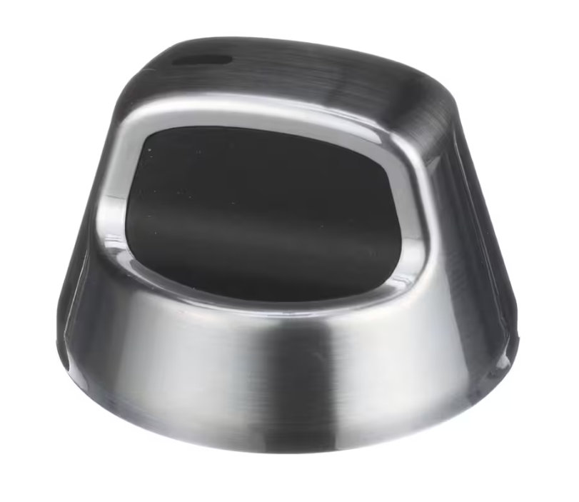 Fits Whirlpool W10193253, 5F82, Knob, Surface Burner, Brushed