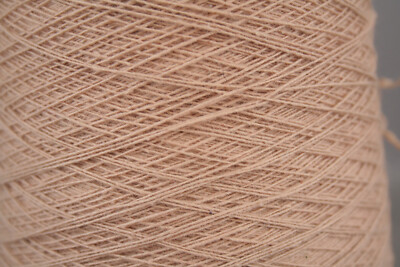 PURE CASHMERE 1/10NM Singles Weaving Yarn PINK Color Cone Yarn 150g