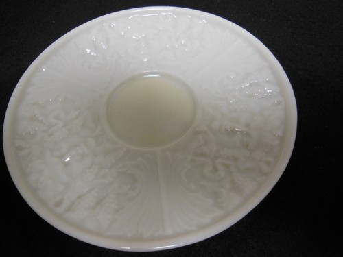 Pair (2) Belleek Ireland “Mask & Grapes” Saucers w Black Mark - Picture 11 of 12