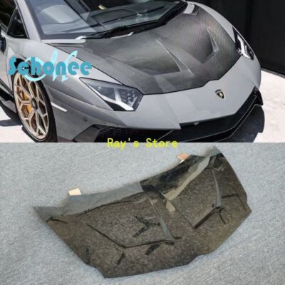 Forge Carbon Fiber Front Hood Scoop Engine Cover For Lamborghini Aventador LP700