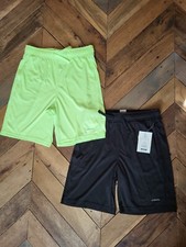 Athletic Works Youth Soccer Shorts 2-Pack Black Green Size L 10-12