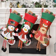 4pcs Pack Christmas Stockings Decoration Gift Wapping Christmas Tree Decoration